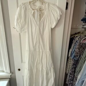 A Piece Apart White Tie String Dress, Small